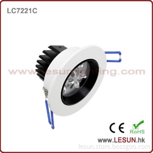Hot sales 3*1/3*3W integration lens led recessed spotlight LC7221C